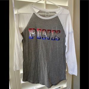 Victoria’s Secret “Pink” baseball tee